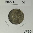 1945 P Jefferson Nickel - 35% Silver