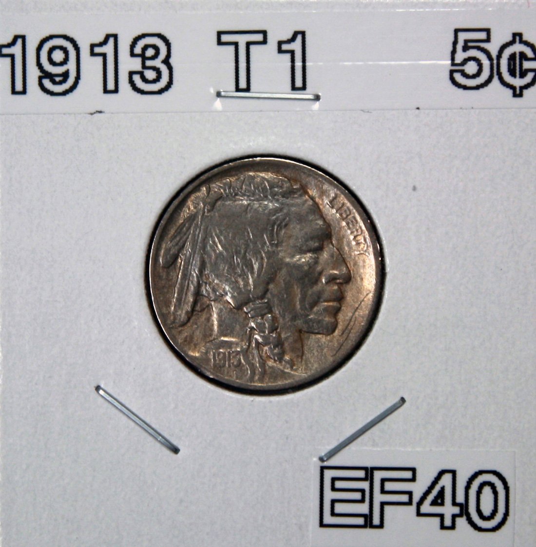 1913 T1 Buffalo Nickel