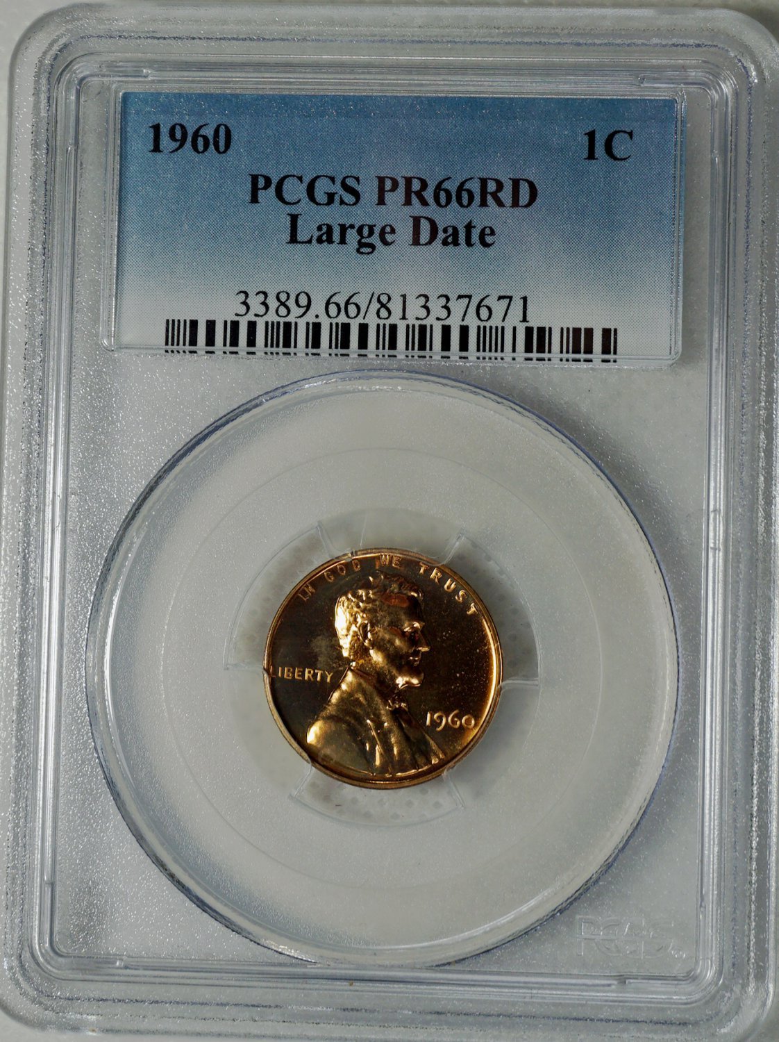 1960 Lincoln Memorial Cent - Large Date - Proof