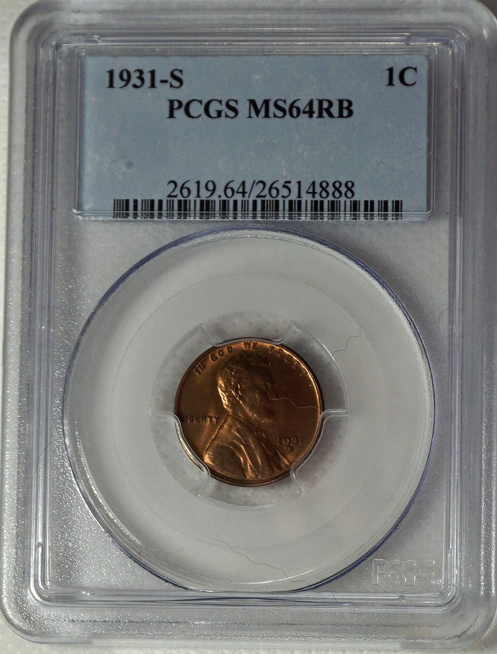 1931 S Lincoln Wheat Cent **Key Date - High Grade**