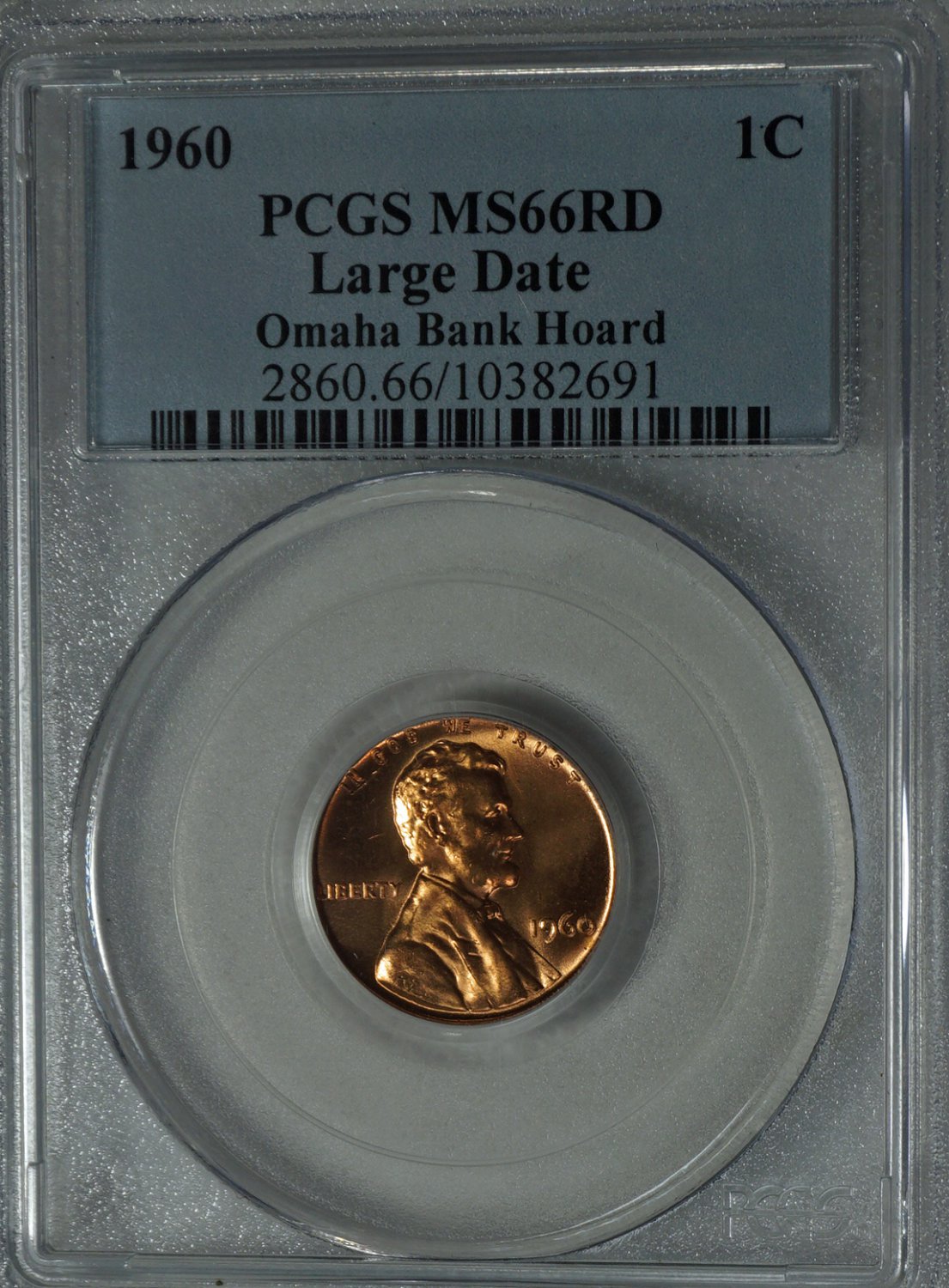 1960 Lincoln Memorial Cent - Large Date - Omaha Bank Hoard