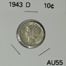 1943 D Mercury Dime