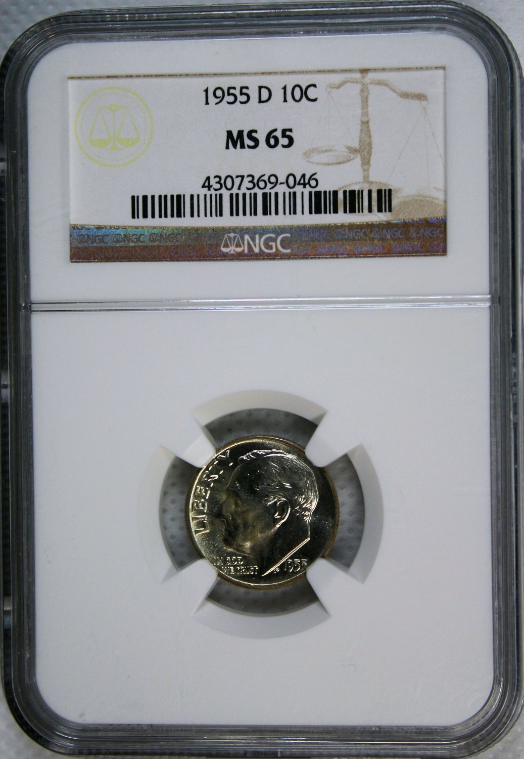 1955 D Roosevelt Dime ***Certified by NGC***