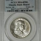 1957 D Franklin Half Dollar --- Omaha Bank Hoard ---