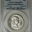 1958 D Franklin Half Dollar --- Omaha Bank Hoard ---