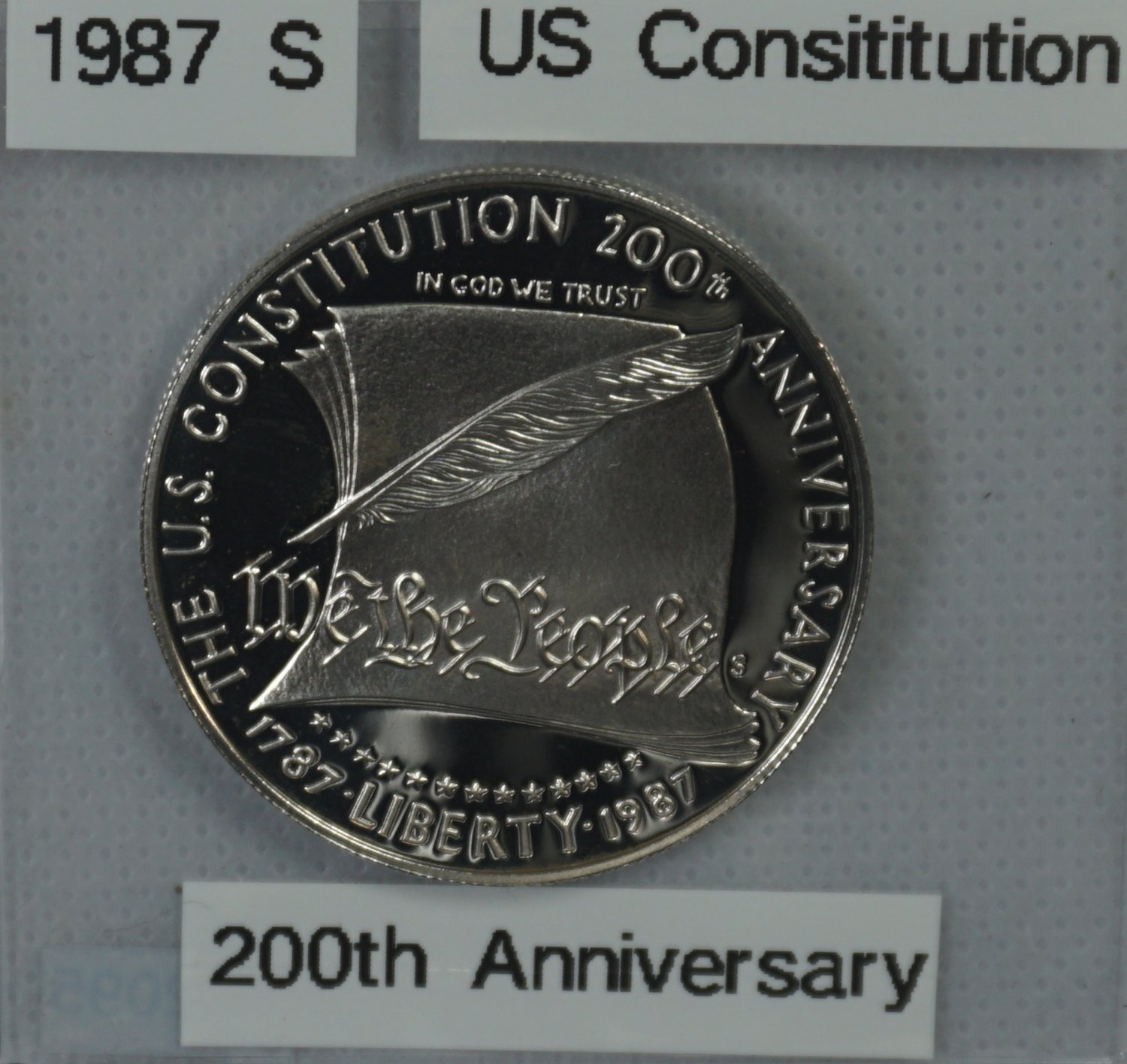 1987 S US Constitution 200th Anniversary $1 --- Silver Proof