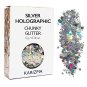 Silver Holografic Extra Chunky Glitter COSMETIC Festival Face Body by KARIZMA