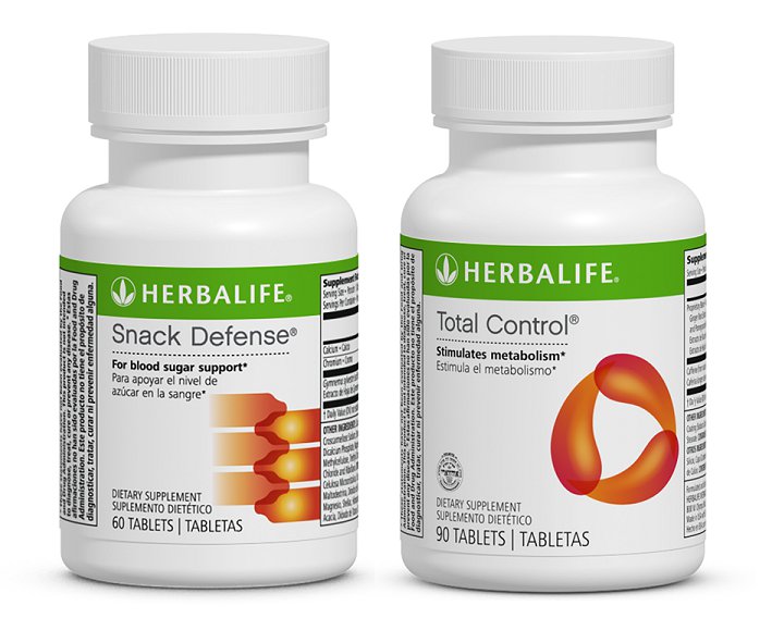 Herbalife Snack Defense 60 tablets + Total Control 90 tablets, LOT of 7/2019 exp