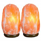 2Pcs Natural Himalayan Salt Lamp Air Purifier Pink Crystal Glow Rock Unique Gift