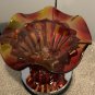Red Orange Touch Lamp Wax Tart / Scented Oil Warmer Burner Electric