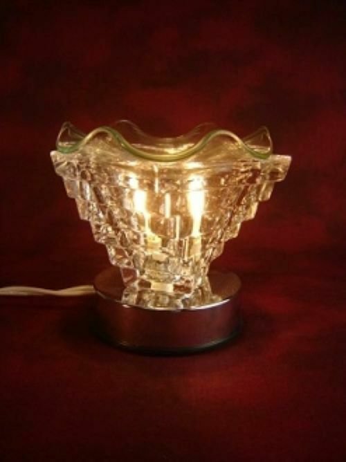 clear triangle pyramid  oil burner