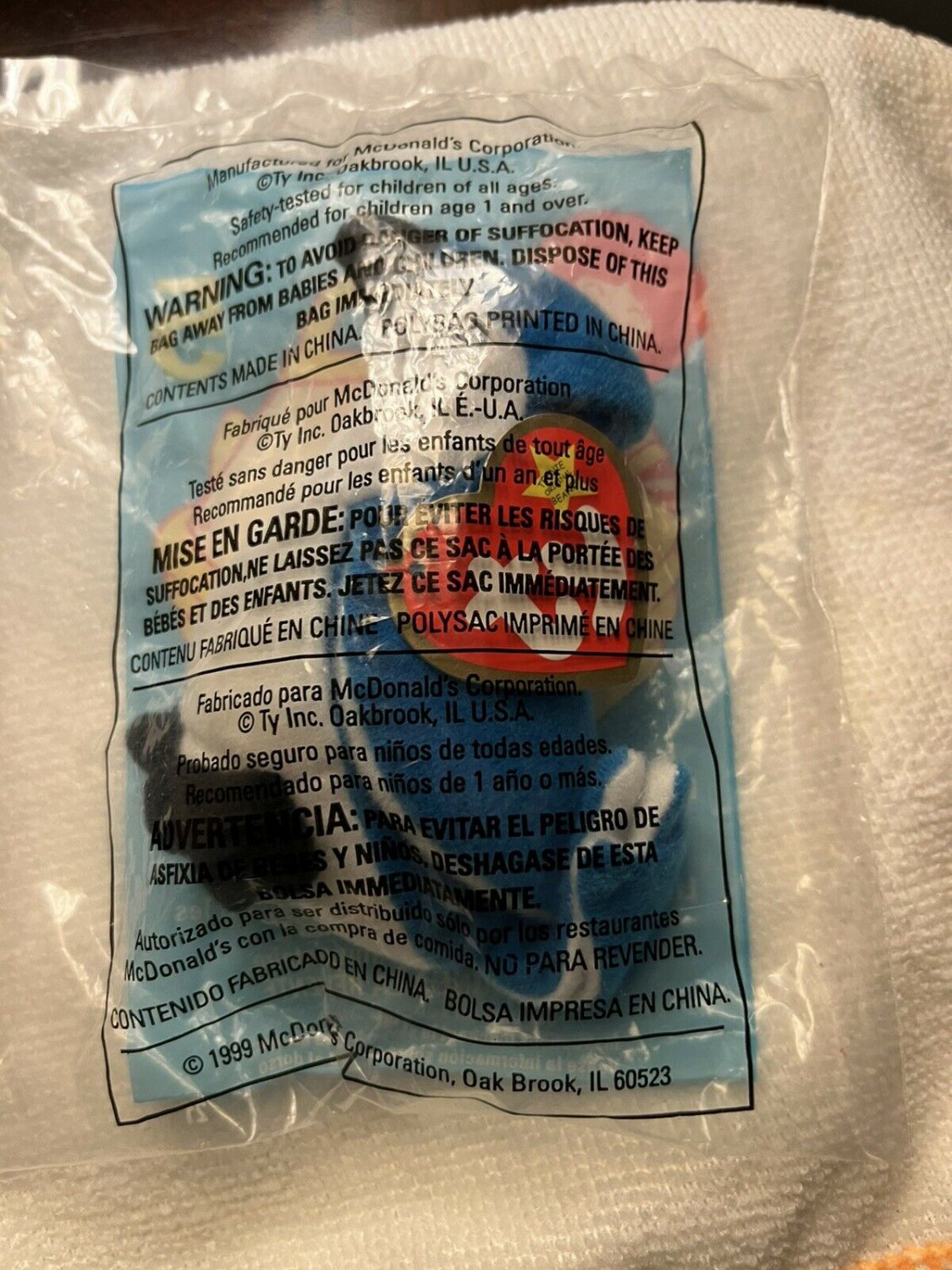 Ty Beanie Babies Rocket The Blue jay & Rocket McDonalds Toy 1997 & 1993