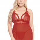 Pure Romance Red babydoll queen one size Lingerie