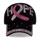 Pink Ribbon Breast Cancer Awareness Cap Womens Cancer HOPE Baseball Hat
