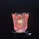 Pink Color Flower oil / wax burner!! wall plug in