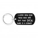 Lovers' Funny Gifts Stainless Steel Keychain