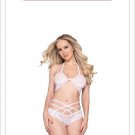 Dream girle White Lace 2 Pc Set Pure Romance  One size XL
