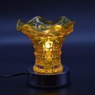 GOLD Electric Oil Warmer Lamp Glass Wax Burner Aroma Fragrance