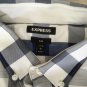 Express Button Down Shirt Mens L Trim Fit  Soft Wash Long Sleeve Cotton
