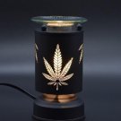 Electric Marijuana BLACK Metal Touch Aroma Lamp/Oil Warmer/Wax Burner/Nite Lamp