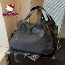Black Hello Kitty Large Capacity One Shoulder Crossbody Bag Tote Bag Travel Bag