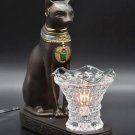 Egyptian CAT Aroma Burner Wax Tart Scented Oil Candle Warmer Electric Polyresin