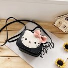 SANRIO HELLO KITTY Mini Girls Backpack Crossbody Coin Purse Bag New Black