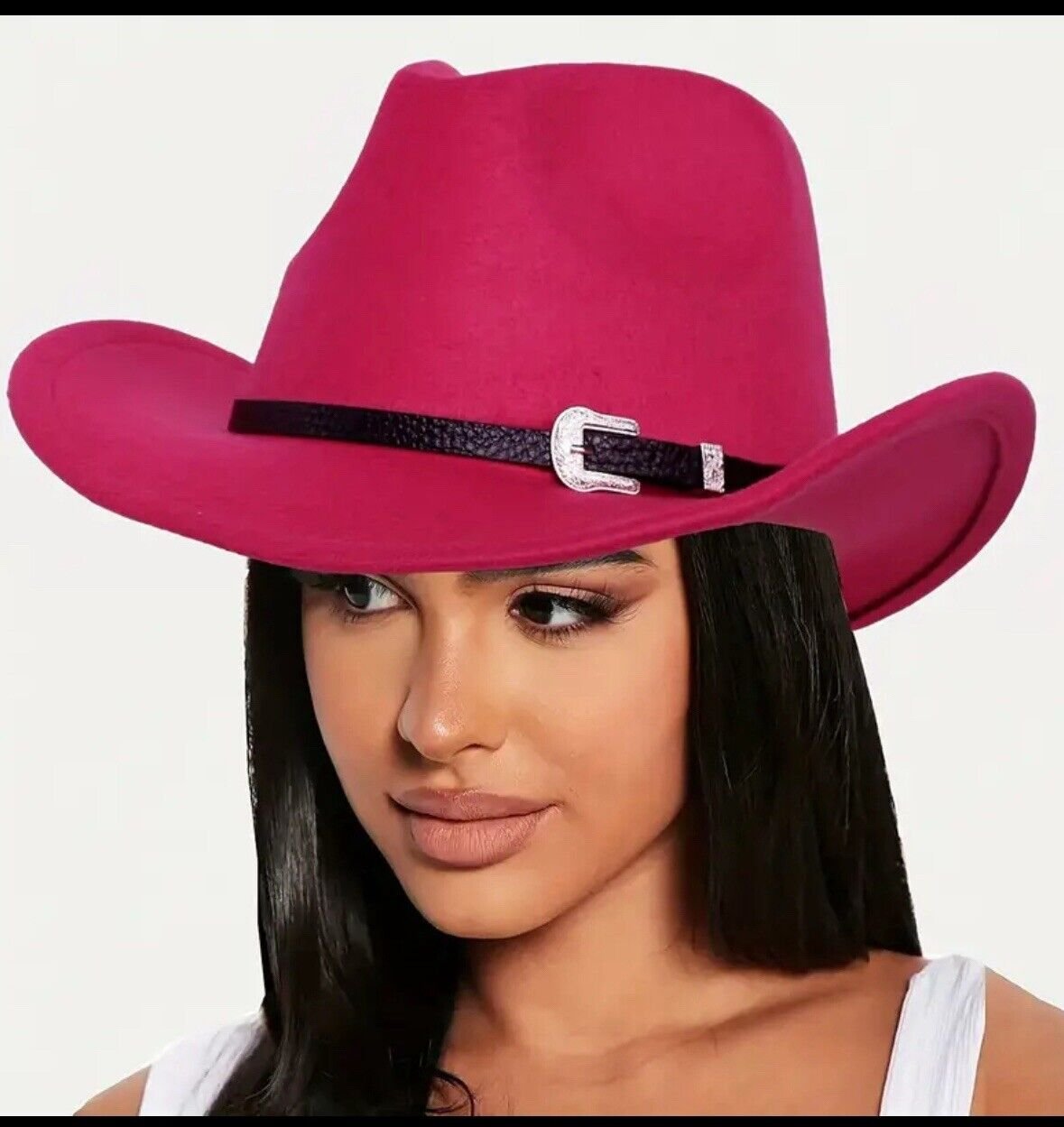 Pink Western Cowboy Hat Outback Cowgirl Hat Rode Felt Hat