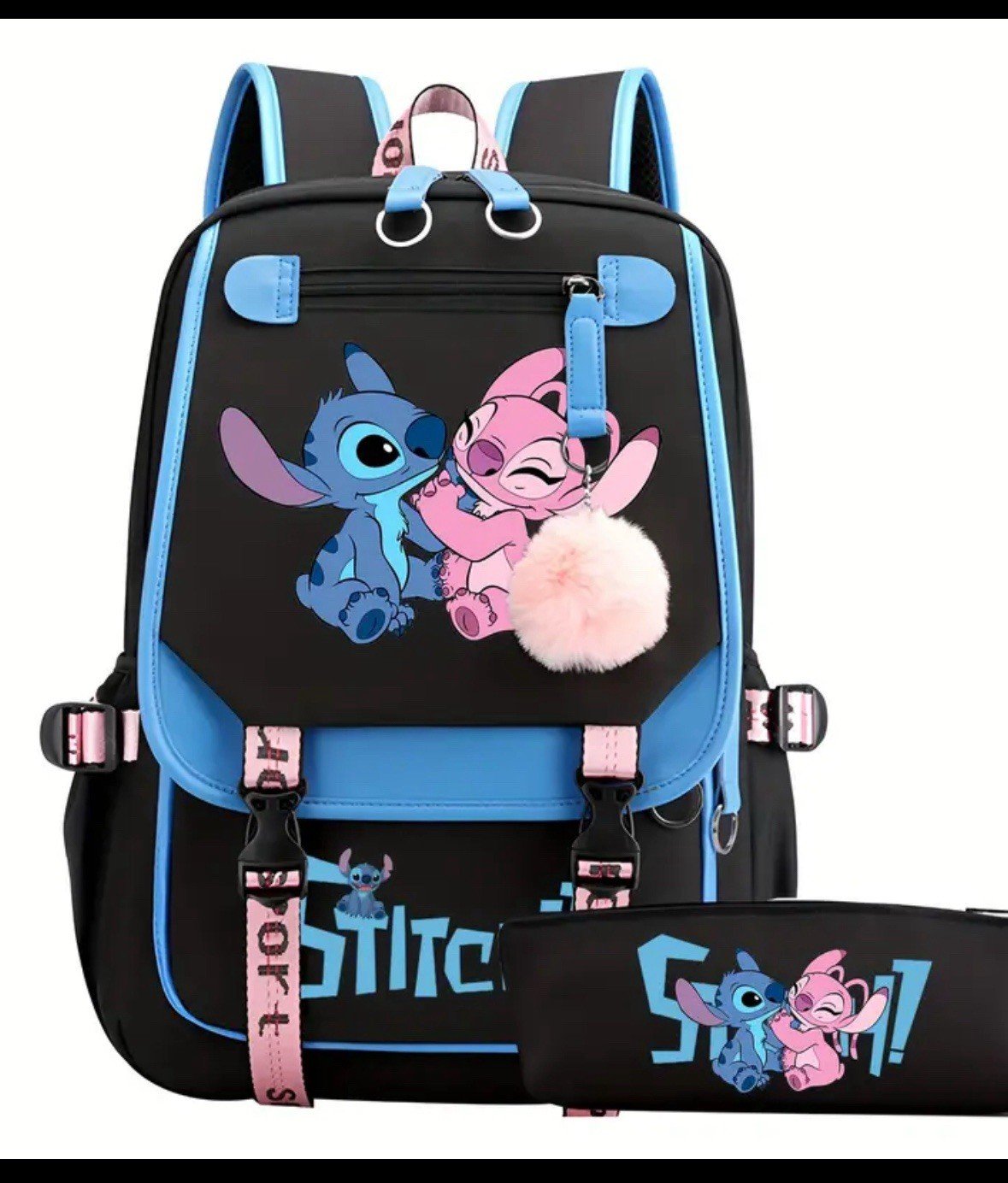 2pcs Disney Stitch Backpack Set