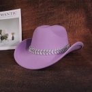 Light Purple   Western Cowboy Hat Outback Cowgirl Hat Rode Felt Hat