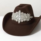 New Brown Gem  Cowgirl Hat-