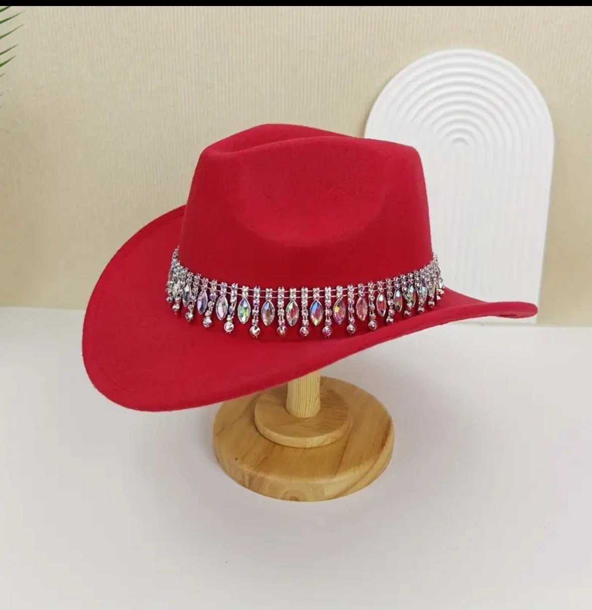 New Red Cowgirl Hat-