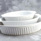 Reco-Oval Baking Set of 3 Oval Baker Choice of colors