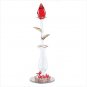 Glass Rose in Vase Figurine