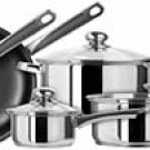 Kinetic- Classicor 11 Piece Stainless Steel Cookware Set with Non-Stick Fry Pans