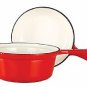 Kinetic-2-IN-1 = 1.3L saucepan with 17.5cm frypan lid- RED (creamy interior)