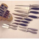 Chicago Cutlery- 12-PC. Block Set - Stainless and Poly Combination Handles