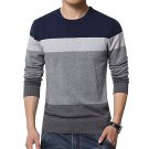 Men’s Pullover Sweaters Long Sleeve Knit Winter Lightweight Stripped Sweatshirt Gift For Christmas