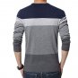 Menâs Pullover Sweaters Long Sleeve Knit Winter Lightweight Stripped Sweatshirt Gift For Christmas