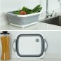 Kitchen Cutting Chopping Board Sink Tub Storage Basket Vegetable Chopping Board