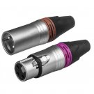3 Pin Mic connector Male and Female Combo for Amplifier Guitar Mixer Connectors