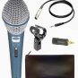 2X Professional BT- 58 Dynamic Studio Recording Karaoke Vocal Microphone