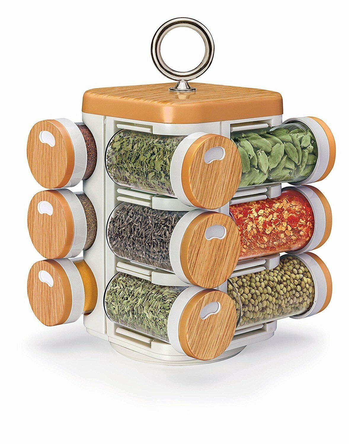 12 Rack Easy Revolving Containers Kitchenware Plastic Products