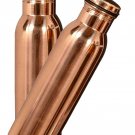 Copper Vacuum Cap Plain Design 850 ML Bottle, Set of 2 Bottle Health Benefit