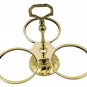 Indian Serve Ware Pickle Stylish Condiment Holder Three Serving Bowls