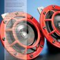 HELLA Red Grill Super Tone Horn Twin Disc Traffic blaster Horn Set
