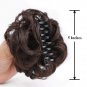 Messy Curly Dish Hair Claw Bun Hairpieces Clip Combs Clip in Ponytail Synthetic
