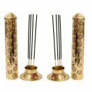Pure Brass Agarbatti /Incense Stick Stand/Holder Dust &  Burn Safety Ash Catcher