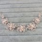 Golden Rhinestone Head Pearl Bridal Headpiece Crystal Wedding Hair Vine