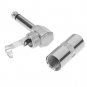 1/4" 6.35mm Right Angle 90 Degree Mono Jack Guitar Plug Adapter Connector 10 pcs